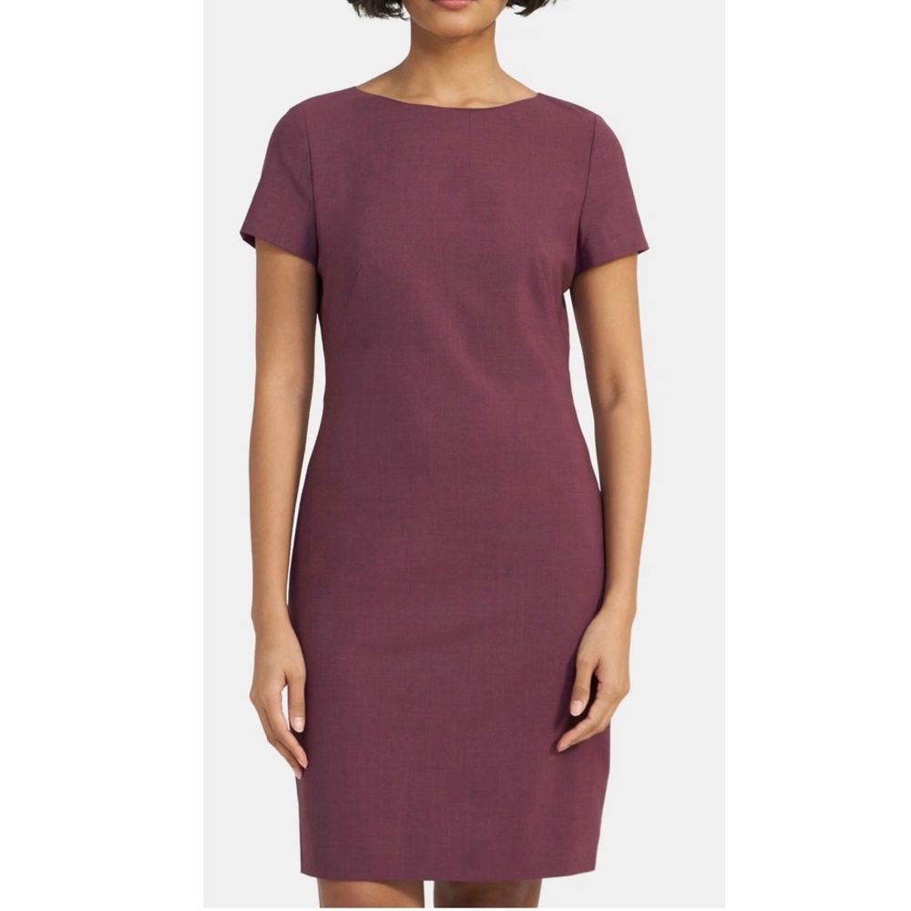 Theory Sheath Dress in Stretch Wool